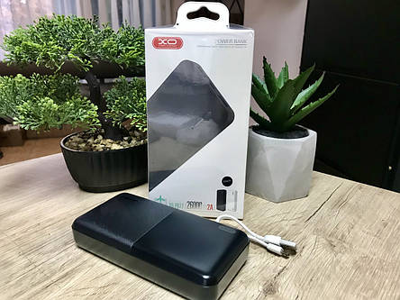 Power Bank XO PB77 26000 mAh Black ЧОРНИЙ Повербанк портативна батарея, фото 2