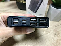 Power Bank XO PB96 30000 mAh Black Повербанк портативна батарея, фото 5