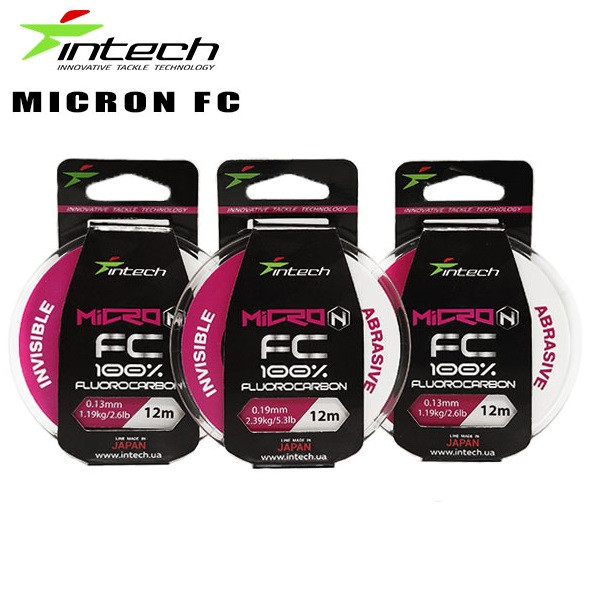 Флюорокарбон Intech Micron FC 12м прозорий 0.19, 2.39, 5.3