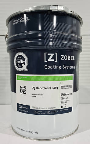 Атмосферостойкая краска для наружных работ ZOBEL DECO-TEC 5450, цвет согласно каталогам RAL и NCS, 18 л., фото 2