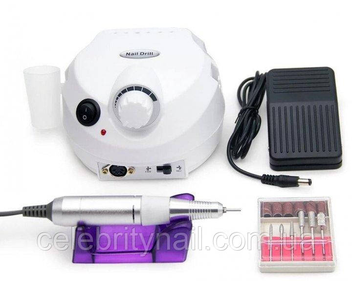 Фрезер для манікюру Nail Drill ZS-601 PRO (білий) 65 Вт