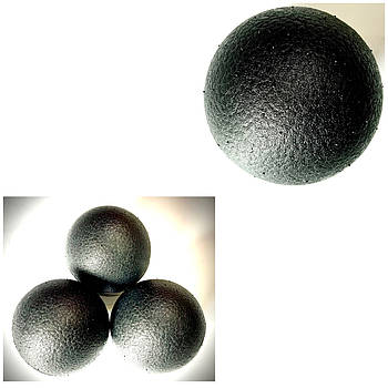 М'яч масажер для спини чорний 8 см