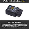 ELM327 v1.5 (бездров Bluetooth) Pic18f25k80 OBDII OBD2 інтерфес під'єднання до ПК автосканер адаптер діагностик, фото 7