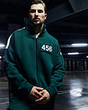 Теплий спортивний костюм гра в кальмара з номером 456 везунчик, Asos асос зимовий на флісі з серіалу, фото 6