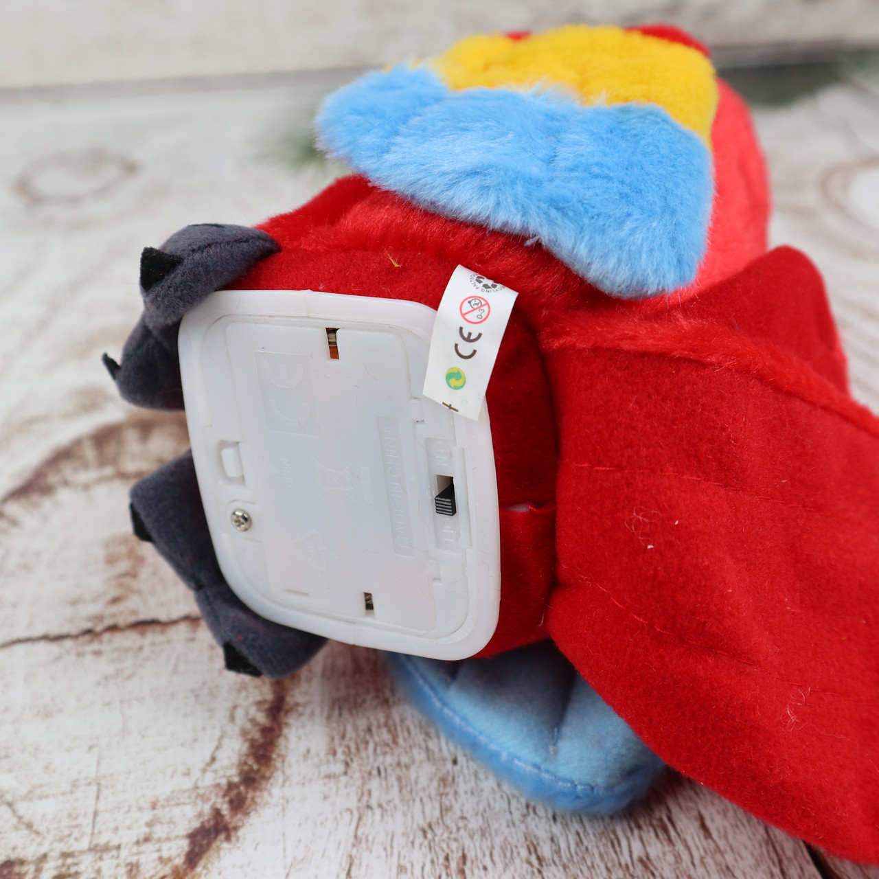 Интерактивная игрушка говорящий Попугай Большой 23 см! Повторюшка мягкая повторюха (Настоящие фото) - фото 4 - id-p1496022047