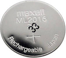 Акумулятор дисковий Maxell ML2016 3V 25mAh