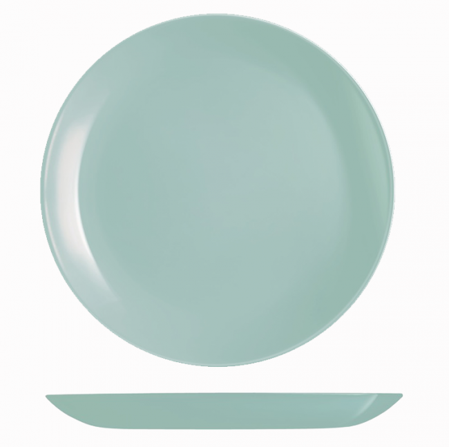 Лазурна обідня - підставна плоска тарілка Luminarc Diwali Light Turquoise 27 см (P2013) HD