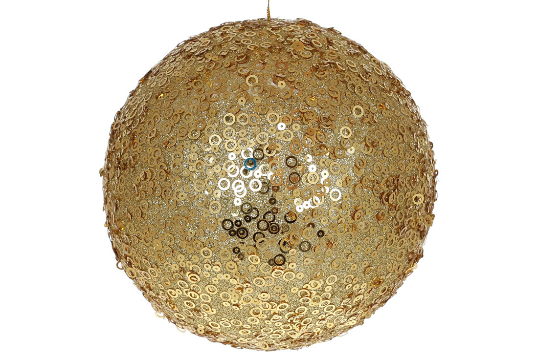 Ялинкова куля 18см, колір - золото ТОВАР ВІД ВИРОБНИКА