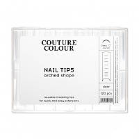 Верхние арочные формы для ногтей Couture Colour Nail Tips Arched Share с разметкой, 120 шт.