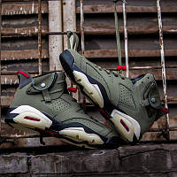 Travis scott air jordan 6 best sale medium olive