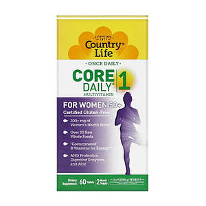 Country Life Core Daily 1 Multivitamin For Women 50+ 60 tab Вітаміни для жінок 50+