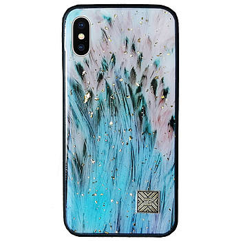 Чохол Epoxy Case для Apple iPhone X / XS Blue Feather