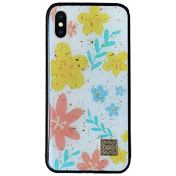 Чохол Epoxy Case для Apple iPhone X / XS Yellow Flower