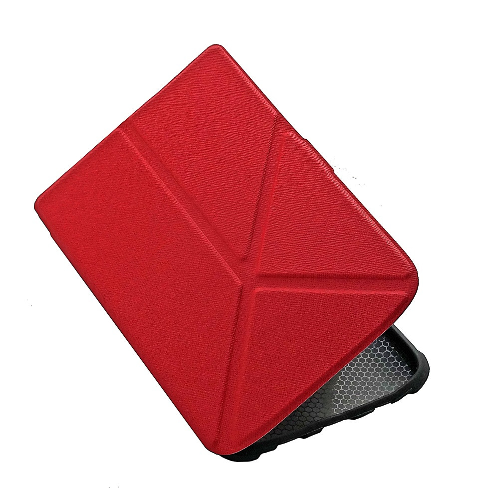 Чохол для PocketBook 606 червоний орігамі – обкладинка на електронну книгу Покетбук, фото 1