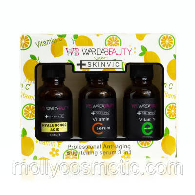 Набір сироваток для обличчя Anti-age&brightening 30 ml x 3 шт., фото 1