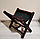 Стілець для сумок чорний-чорний (шкіряний), фото 2