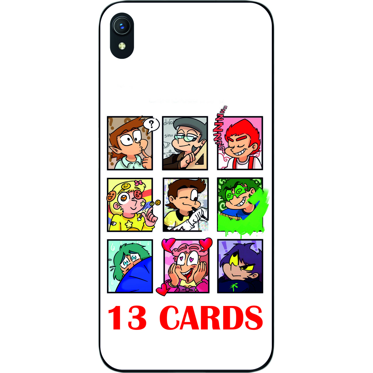 Силіконовий чохол для Vivo Y1S з картинкою Комікс 13 карт