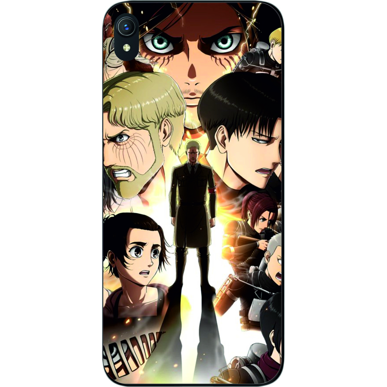 Силіконовий чохол для Vivo Y1S з картинкою Атака титанів герої