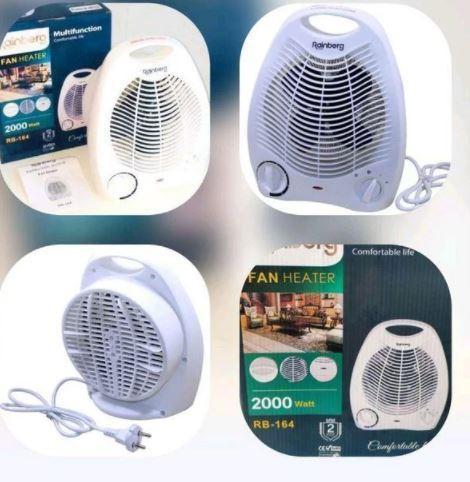 Тепловентилятор, обігрівач Rainberg 2000W Дуйка. Електроопалення, обігрівач електричний дуйчик, фото 1