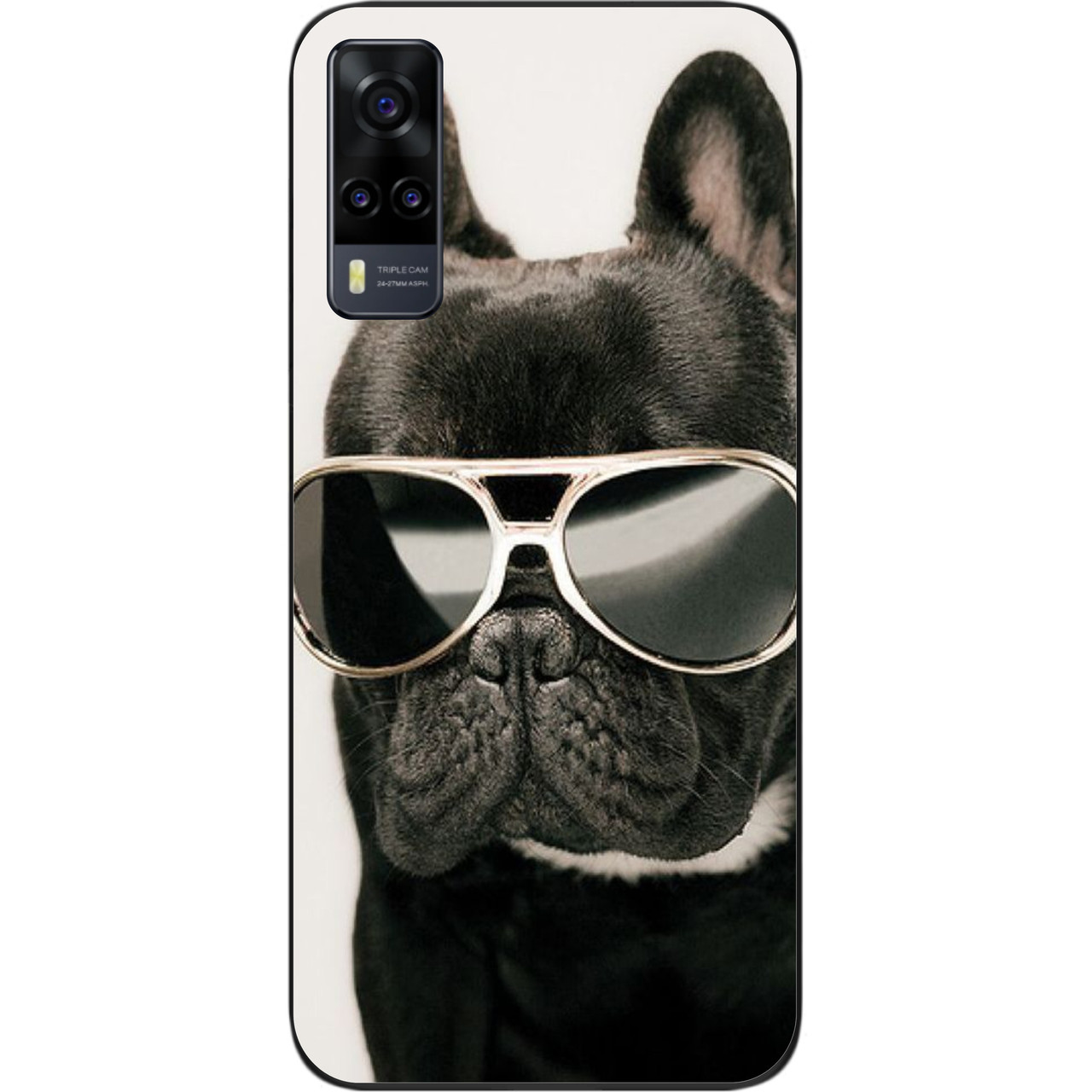 Бампер силіконовий для Vivo Y31 з малюнком Крутий пес