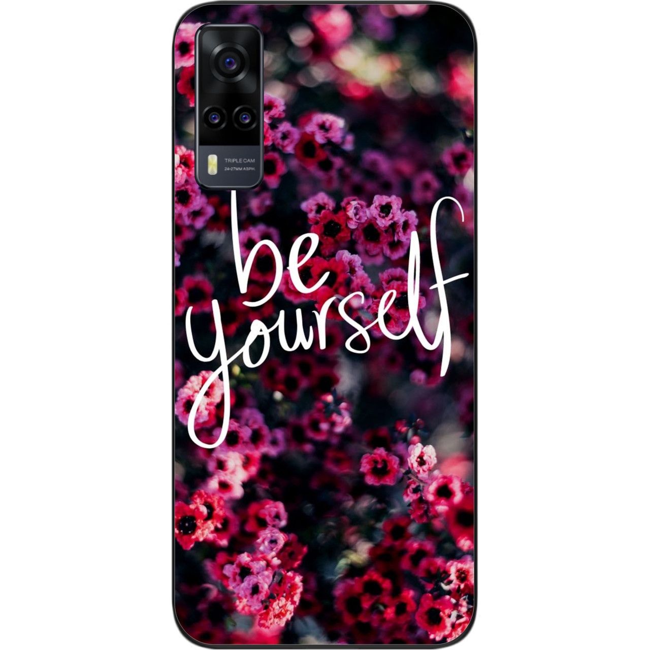 Бампер силіконовий для Vivo Y31 з малюнком Будь собою