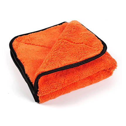 Рушник мікрофібровий для сушки - MaxShine Microfiber Drying Towel 40x40 см. 1000 gsm помаранчевий (1064040O), фото 2