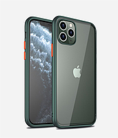 Чехол бампер для Iphone 12 Pro Max USAMS PC+TPU Case for iPhone US-BH628 Зелёный