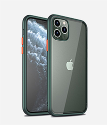 Чохол бампер для Iphone 12 Pro Max USAMS PC+TPU Case for iPhone US-BH628 Зелений