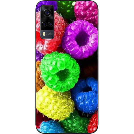 Оригінальний бампер для Vivo Y31 з картинкою Малина, фото 1
