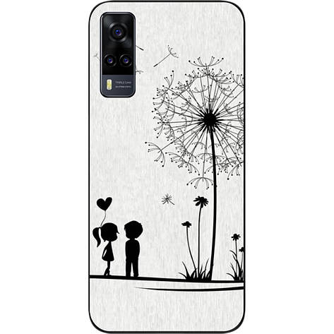 Оригінальний чохол для Vivo Y31 з картинкою Діти і кульбаба, фото 1