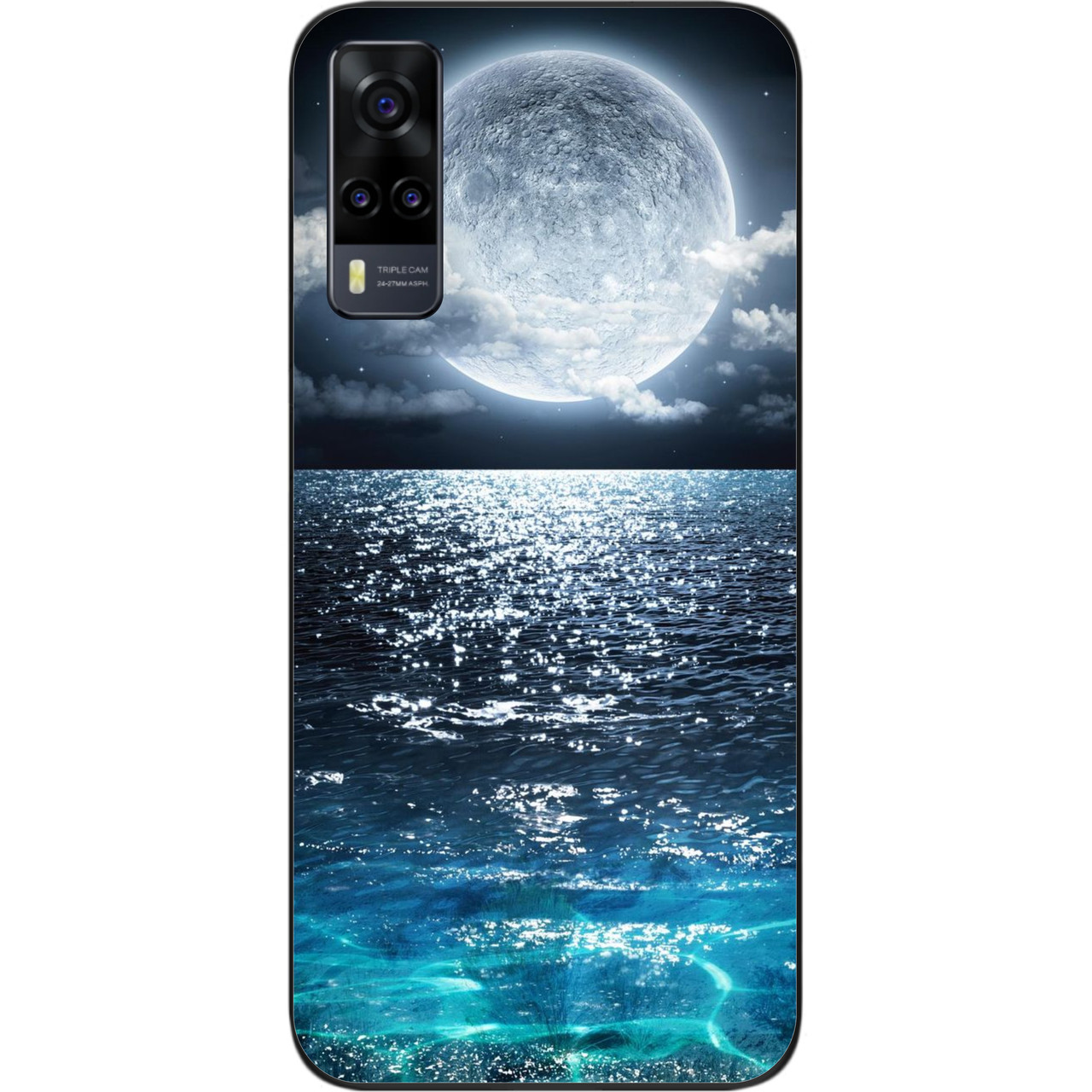 Чохол силіконовий для Vivo Y31 з картинкою Місяць