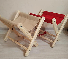 Стілець для сумок чорний-червоний (тк.)