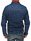 Джинсовий чоловічий піджак X-Foot 6001d-Blue, фото 3