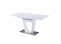 Керамический раскладной стол TML-860-1 белый мрамор (110/150*75*76)
