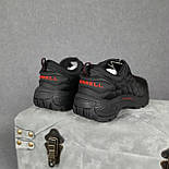 Зимові кросівки-черевики Merrell Ice Cup осінь-зима термо чорні з червоним. Живе фото, фото 3