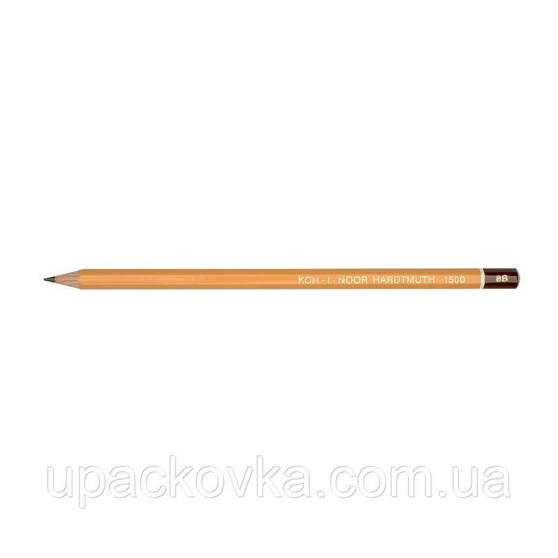 Олівець простий графітний 1500, твердість 8B  KOH-I-NOOR