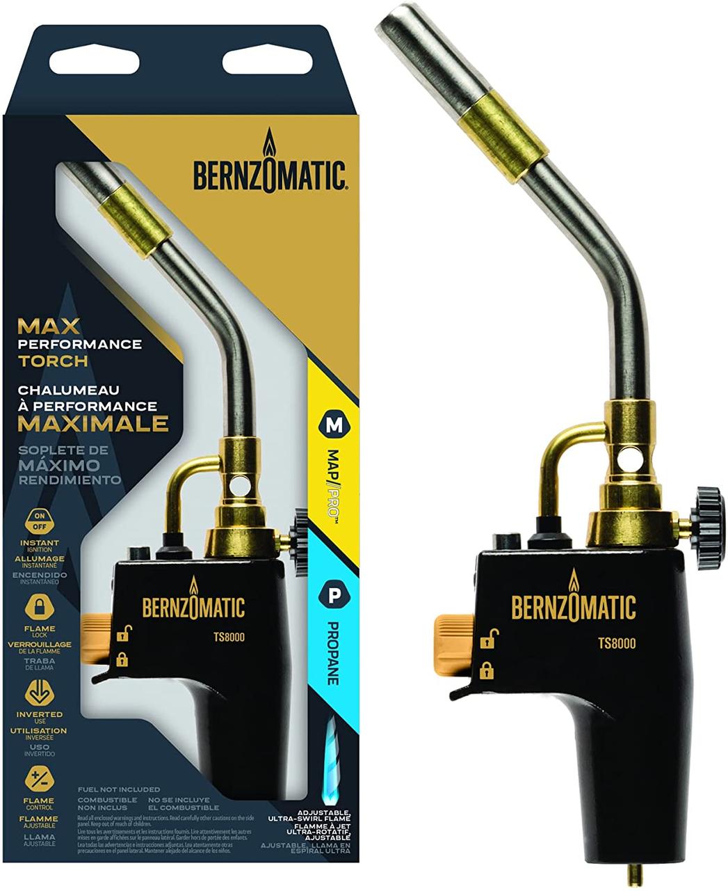 Пальник газовий на МАПП-Газе BernzOmatic TS8000 США з 2 балонами mapp газу