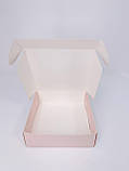 Коробка для макаронс, еклерів, зефіру без вікна пудрова, 150*150*50, фото 2