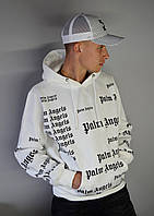 Худи Palm Angels White толстовка палм анджелс белая