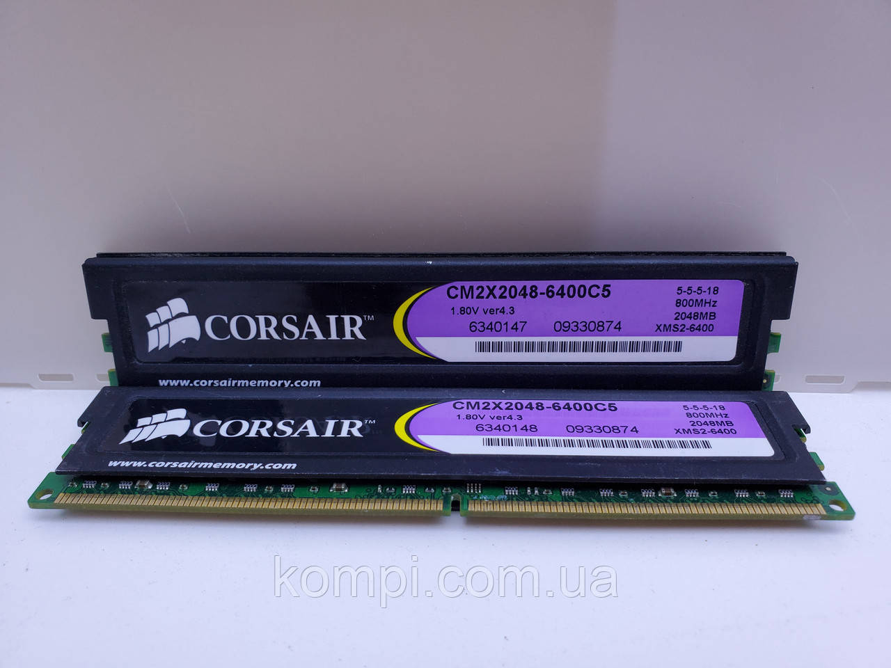 Оперативная память Corsair 4Gb Kit (2x2Gb) ddr2 PC2-6400