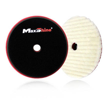 Полірувальний круг шерстяний - MaxShine Wool Cutting Pad 125 мм.  (2061125R), фото 1
