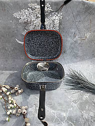 Сковорода-смаження-гусяниця 3в1 з гранітним антипригарним покриттям 3.6 л Edenberg EB-3320 Гусятниця лита