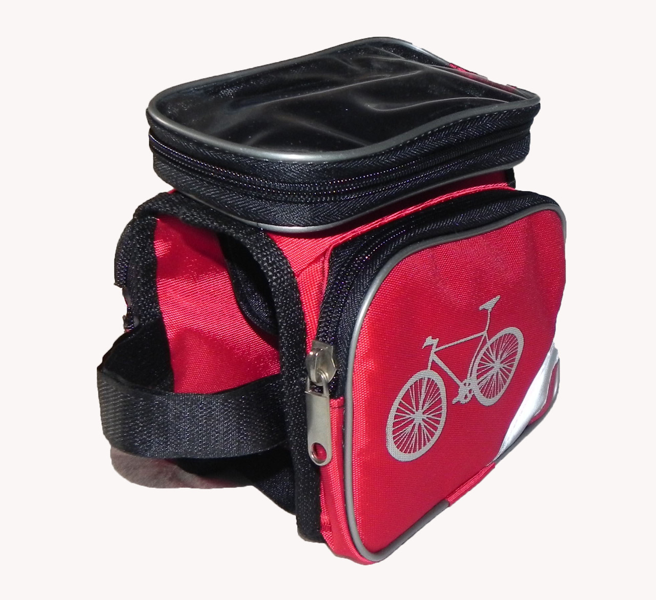Велосумка універсальний органайзер для велосипеда (червоний)