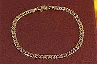 Браслет Xuping Jewelry ромб 21 см 4 мм золотистый