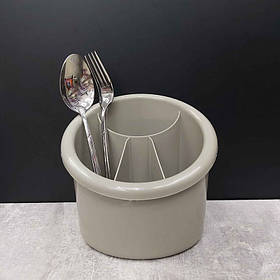 Лоток для столових приладів Алеана 15,3х12 см h15,5 см поліпропілен Какао 167094