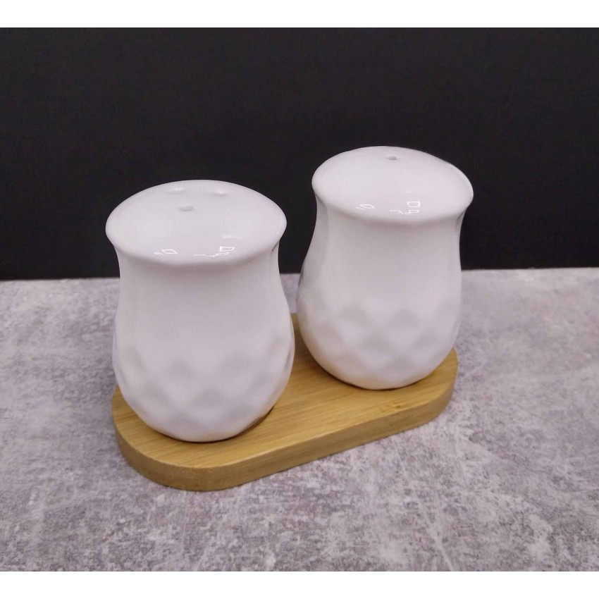 Набір для спецій Interos 2 на дерев'яній підставці PJ02812, фото 1