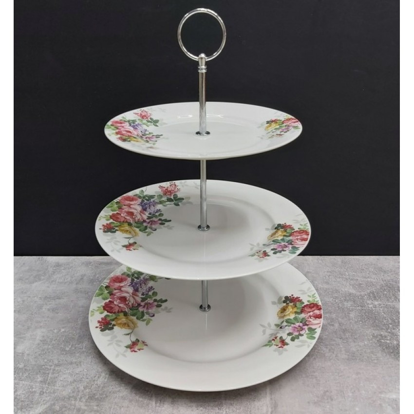 Етажерка 3-ярусна кругла Madelaine Astera A05142-S03, фото 1