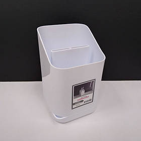 Лоток для столових приладів Emhouse 11х12 см h 17 см пластик Білий EP-910