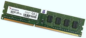 Оперативна пам'ять Adata DDR3L 2Gb 1600MHz PC3L-12800U CL11 1.35 V (ADDU1600C2G11-BSSQ) Б/В
