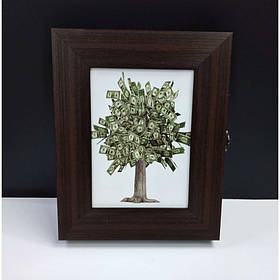 Ключниця настінна 21 х 26 см Грошове дерево SvitArt F-011